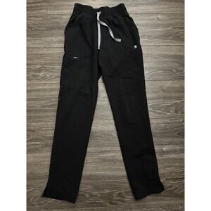 Figs Black Straight Leg Pants